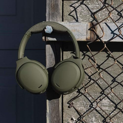 Skullcandy Crusher ANC 2 Noise Cancelling Wireless Headphones - Drab | Multi-Sensory Crusher Bass, Over-Ear Fit, Bluetooth, 60 Hours Battery, Working Out, Gym, Travel, Studying, Music, Gaming - color: Drab