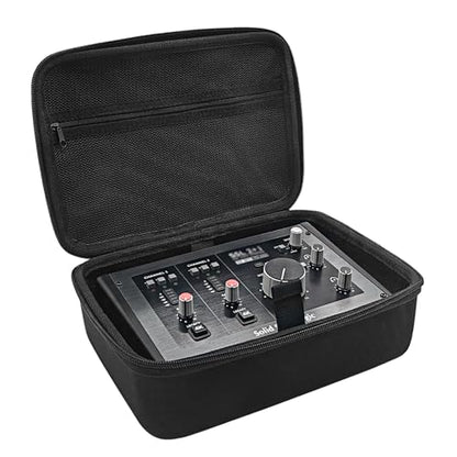 Musiin Premium Audio Interface Case Compatible with SSL2+ MKII OTG(Black) | Hardshell for SSL2 MKII and Antelope Zen Quadro, Audio Interface Storage, Protective Carrying Case - color: SSL2 Black