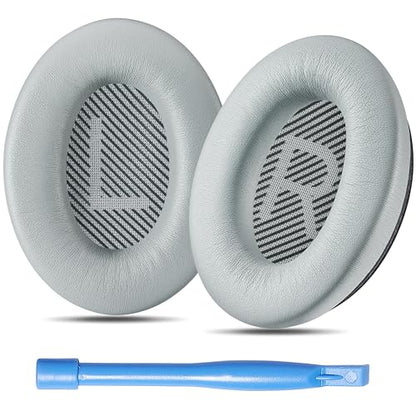 AHG Accessory House Global qc Replacement Ear Pads Cushions Compatible with Bose QuietComfort 35 II / QC35, QCSE, QCSC and QC45 Wireless Headphones (Gray) - Premium Material | Extra Thick | Durable - color: Gray
