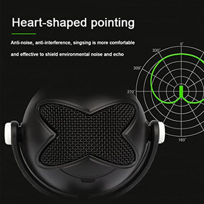 Chatting Microphone Headphone USB Port Streaming Mic Game Vocal Record Application Mic Used as Speaker Player Recorder