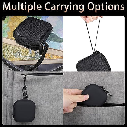 Aenllosi Hard Case for SHOKZ/AfterShokz OpenFit Open-Ear Headphones, Black | Silicone cover construction, Water-resistant design, Dust-resistant design, Impact-resistant design - color: Black