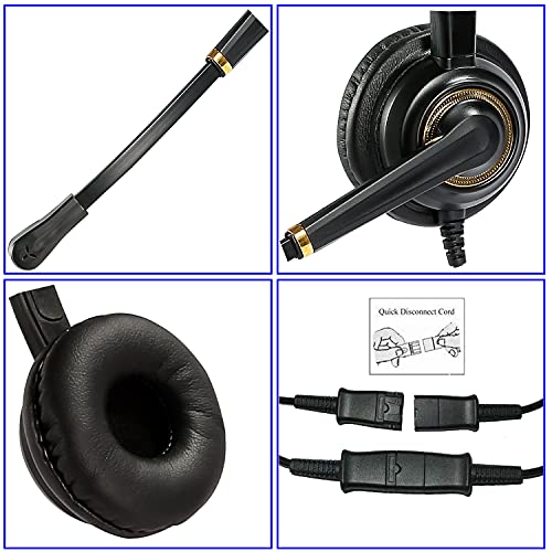 Cisco Phone Headset Corded RJ9 Telephone Headset with Noise Cancelling Mic Compatible with Cisco CP-7821 7841 7942G 7931G 7940 7941G 7945G 7960 7961G 7962G 7965G 7975G 8841 8861 9951 9971 etc
