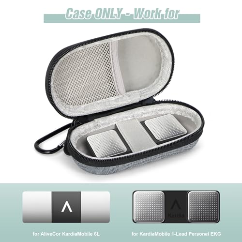 Mini Earbud Case, Oval Hard Shell Carrying Pouch Bag - color: Light-Grey