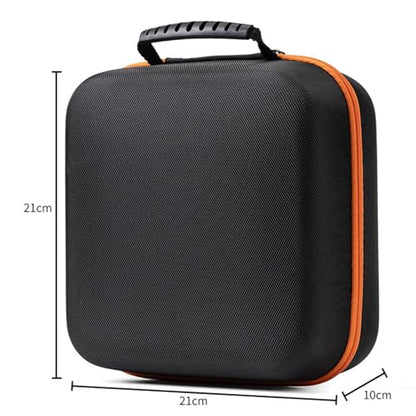 EVA Hard Shell Headphone Case for Over-Ear Headphones, 8.27 x 8.27 x 3.94 in Travel Storage Bag, Black