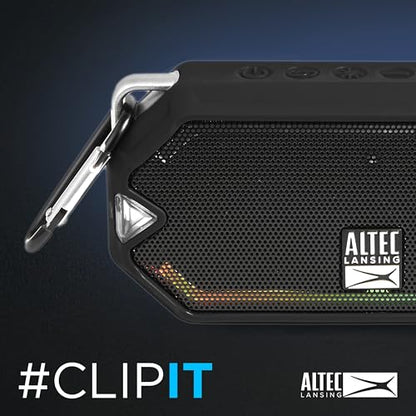 Altec Lansing - Portable Bluetooth Speaker, Waterproof IP67 - color: Black