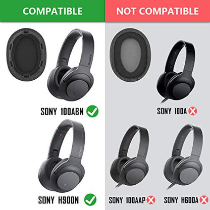 Geekria Replacement Ear Pads for Sony MDR-100ABN, WH-H900N Headphones Ear Cushions, Repair Parts (Moonlight Blue) - color: Moonlight Blue
