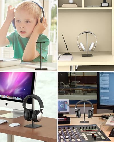 Headphone Stand Headset Holder Earphone Stand for All Headphones Size - color: White