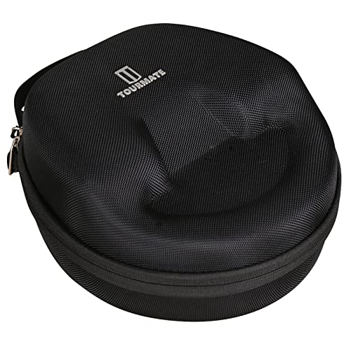 Hard Travel Case for Logitech Zone Vibe 100/125 Wireless Ear Headphones, Protective Carrying Storage Case - Tourmate（only case） - color: Black