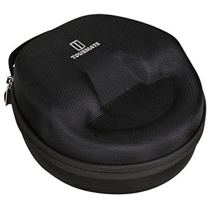 Hard Travel Case for Logitech Zone Vibe 100/125 Wireless Ear Headphones, Protective Carrying Storage Case - Tourmate（only case） - color: Black