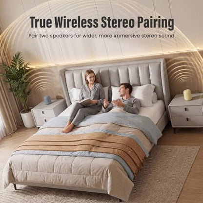 Bobtot Portable Bluetooth Speakers, 24H Playtime, TWS Pairing, Darkgray