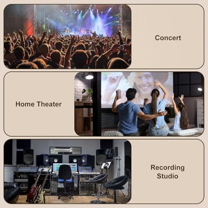 J&D Audiophiles RCA Cable, 24 AWG 2RCA Male to Male Stereo Interconnect Audio Cord, Gold-Plated Subwoofer Cable for Home Theater, HDTV, Amplifiers, Hi-Fi Systems, Speakers, 6 Feet/1.8 Meter - size: 6 Feet