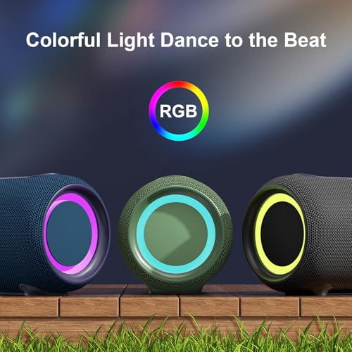 Passau Portable Bluetooth Speakers Loud 40W Peak Stereo Sound, Passive Radiators-Deep Bass, All Day Playtime, Adjustable Strap, BT5.3, IPX5 Wireless Speaker RGB Lights for Indoor Outdoor | TWS, RGB Light, Passive Radiator, Adjustable Strap, BT5.3 Recharge