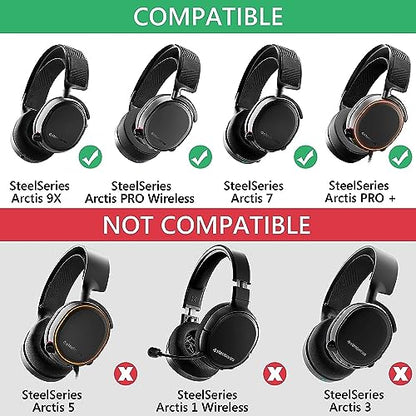 SteelSeries Arctis 7 Replacement Fabric Headband Top Pad Cushion - Compatible with Arctis 7 / 9X / Pro Wireless Gaming Headset Headphone Head Band - color: Headband B