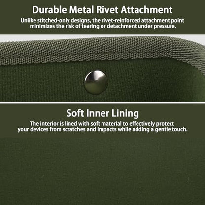co2CREA Hard Case for Sony ULT Field 3 Wireless Bluetooth Speaker, Green | Portable Travel Bag Replacement with Detachable Shoulder Strap and Handle, Shockproof EVA Shell and Soft Lining - color: Army Green Case, style: Case for Sony ULT Field 3