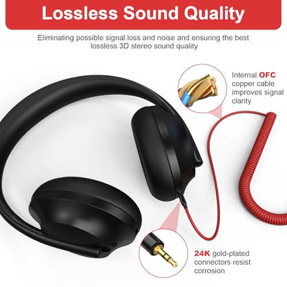 QC45 Coiled Audio Cable for Bose QuietComfort, QuietComfort Ultra, QC35