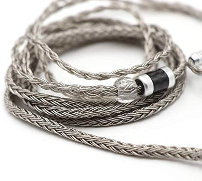 Linsoul Tripowin Zonie 16 Core Silver Plated IEM Cable, SPC Earphone Cable, for BL03 TRN V90 V80 AS10 ZS10 ZS6 ES4 ZST ZSR IEMs