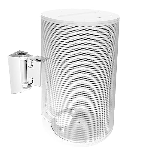 Wall Mount Bracket for Sonos Era 100/Era 100 SL Speaker (Swivel and Tilt,Sturdy Metal,Enduring Paint Finish,Easy to intall,Compatible with Sonos Era 100/Era 100 SL,Single pc,White) - color: White, size: Single pc