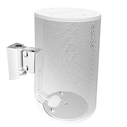 Wall Mount Bracket for Sonos Era 100/Era 100 SL Speaker (Swivel and Tilt,Sturdy Metal,Enduring Paint Finish,Easy to intall,Compatible with Sonos Era 100/Era 100 SL,Single pc,White) - color: White, size: Single pc