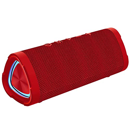 Vanzon Bluetooth Speakers V40 Portable Wireless Speaker V5.0 with 24W Loud Stereo Sound, TWS, 24H Playtime & IPX7 Waterproof, Suitable for Travel, Home&Outdoors(Red,HLJ) - color: Red