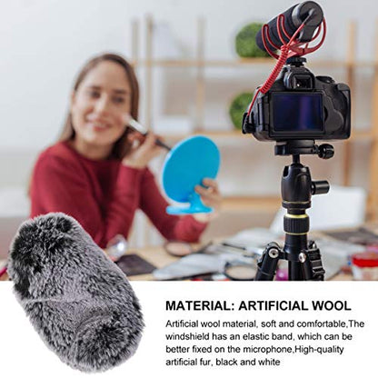 Toyvian 2pcs Mic Windproof Shield Gaming Microphone Wind Muff Replacement Cover for Camera Mic