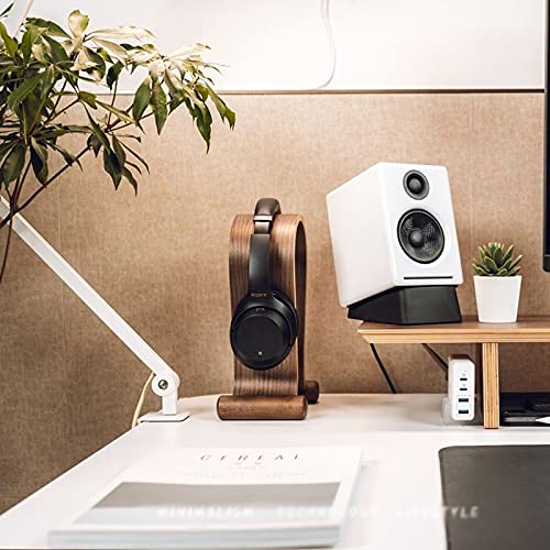 JKXWX Headset Stand Headphone Stand Wooden Headphone Stand Hanger Simple Protection Headset Desktop Headset Holder for PC Gaming in Internet Cafes Headset Holder (Color : D)