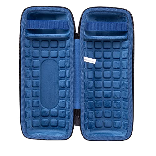 co2CREA Hard Travel Case for JBL Charge 5/4 Speaker, Black+Inside Blue | Portable Travel Bag Replacement with Custom Molded Interior and Handle, Shockproof EVA Shell and Soft Lining - color: Ouside Black and Inside Blue