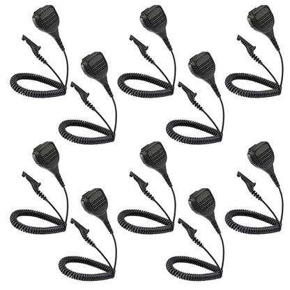 Arrowmax 10PS-APM250-M9 IP56 Waterproof Shoulder Speaker MIC Compatible with Motorola Radios APX6000 APX7000 APX8000 XPR6350 XPR6550 XPR7550 XPR7350e XPR7550e XPR7580e APX 6000 7000 8000 - size: 10 Pieces