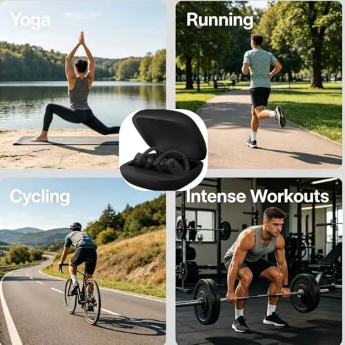 Replacement Earbuds Tips for Powerbeats Pro/Beats Flex/Beats X | Silicone Ear Tips Wireless Bluetooth Earphone Headphones with Cleaning Kit,Soft Reducing Noise Bud Tips Black&White 8Pack