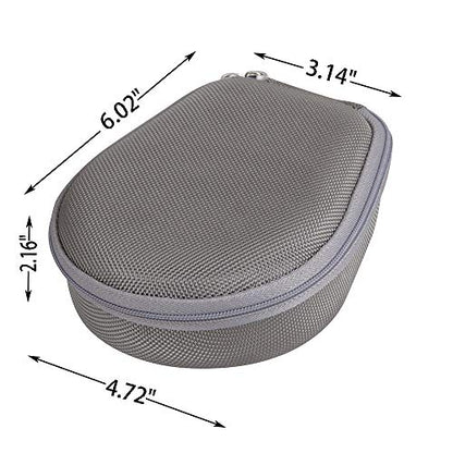 Hermitshell Case for AfterShokz Trekz Air/AfterShokz Aeropex/Titanium Mini/Shokz OpenRun Pro/SHOKZ OpenRun Pro 2 Open Ear Wireless Bone Conduction Headphones AS650 / AS800 (Grey) - color: Grey