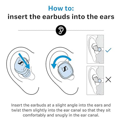 Sennheiser MOMENTUM True Wireless 4 Smart Earbuds, Bluetooth 5.4, Crystal-Clear Sound, Noise Cancelling Earbuds, Comfortable Design, 30-Hour Battery, Adaptive ANC, LE Audio, Auracast – Black - color: Black