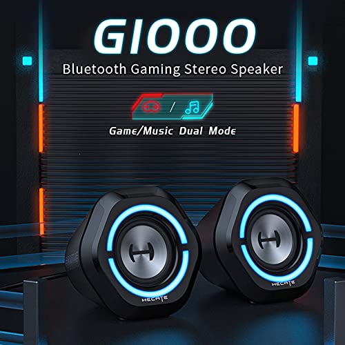Edifier G1000 Bluetooth 5.3 Gaming Speakers,10W PC USB Computer Speakers for Laptop Desktop 3.5mm aux Input Hecate Black