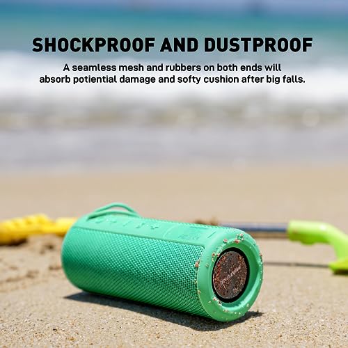 MIATONE Boombox Portable Bluetooth Speaker Gifts for Women Men - Green - color: Green