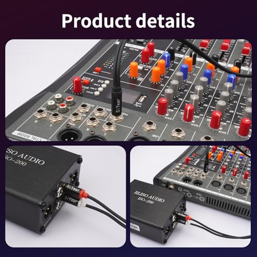 1/4 to Dual RCA Y Splitter Cable,6.35mm Stereo Jack to RCA Male Audio Cable Quarter inch TRS to Dual RCA Insert Cable (3M/10FT) - color: 6.35-2RCA-3M