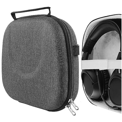 Geekria Shield Headphones Case Compatible with HyperX Cloud Stinger S, Cloud Flight Gaming and More, Replacement Hard Shell Travel Carrying Bag with Cable Storage (Dark Grey)