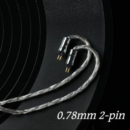 2 Pin IEM Cable, 24-Core Silver-Plated, 4.1ft (1.25m), 4.4mm/3.5mm to MMCX & 2-Pin for in-Ear Monitors - size: 4.4mm-2PIN