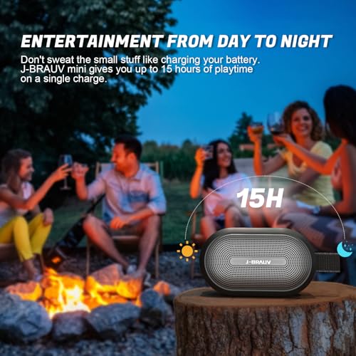 Portable Mini Bike Bluetooth Speaker,IP67 Waterproof Wireless with Adjustable Strap and Hook, Loud Clear Sound 10Hours Playtime, Home/Party/Outdoor/Beach/Shower (MINI Speaker)