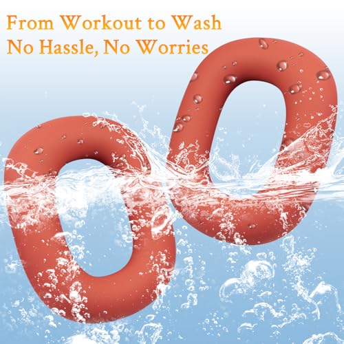 SOULWIT Sweat Proof Silicone Ear Cover for AirPods Max, Comfortable Fit for Gym Exercise, Easy to Clean, No Sound Quality Loss - Red - color: Red