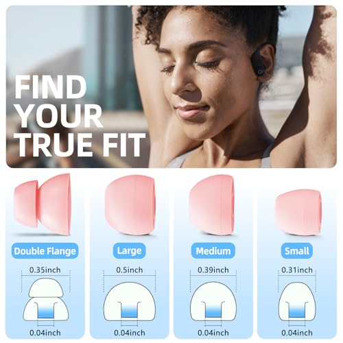 8 Pairs Replacement Ear tip for Powerbeats Pro（Pink） | Beats Earbuds Replacement Tips,Wireless Earphone Headphones, Silicone Earbuds Buds Set with Cleaning kit - color: pink