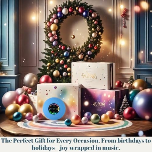 Bluetooth Shower Speaker with LED – Portable Wireless Mini Speaker with Mic & Suction Cup, IPX4 Water Resistant for Shower, Travel, Pool, River Floating, and Outdoor Fun (Blue) - color: Blue