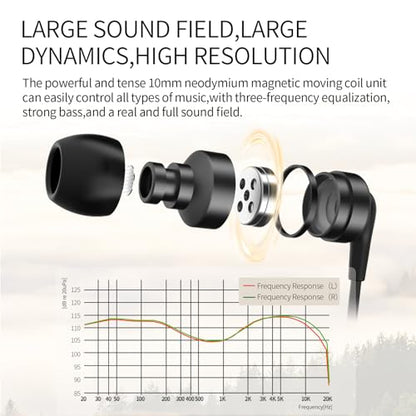 SoundMAGIC E80D Type-C Wired Earbuds, Mic, High-Res DAC, HiFi Stereo, Black | Crystal call clarity, High-res decoder chip, Deep bass, Effective noise isolation, ergonomic fit, Type-C for Android devices