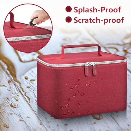 Hand Mixer Storage Case for KitchenAid 5, 6, 7 and 9 Speed Mixers - color: RED