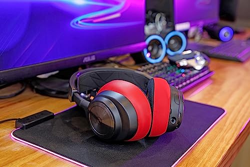 WC Freeze Nova Pro Wireless - Earpads for Arctis Nova Pro Wireless & More | Made by Wicked Cushions | Also fits SteelSeries Nova Elite & Nova Pro Omni(Doesn't Fit Other Models) | Red - color: Red
