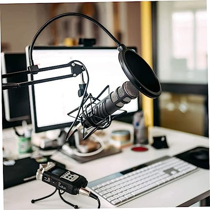 BESPORTBLE Double Layer Pop Filter Microphone Windscreen Shield Sponge Cover for Mic
