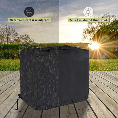 Pizza Oven Cover for Blackstone Tabletop Pizza Oven with 15" Cordierite Stones, Heavy-Duty 600D Protective Cover for Blackstone 15in Pizza Maker 6964/6963/6962/6961/6960 - size: 33"L x 26"Dx 18"H