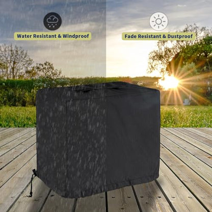 Pizza Oven Cover for Blackstone Tabletop Pizza Oven with 15" Cordierite Stones, Heavy-Duty 600D Protective Cover for Blackstone 15in Pizza Maker 6964/6963/6962/6961/6960 - size: 33"L x 26"Dx 18"H