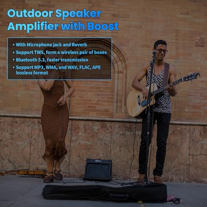 ZK-1001UM Bluetooth 5.3 Amplifier Board, 100W Mono Audio Amp with TWS Box | Mini Boost Circuit Amps for Home Outdoor DIY Speakers, MIC and Reverb, USB/AUX Input,DC 9-24V (2 Pack) - color: Silver 2PCS ZK-1001UM