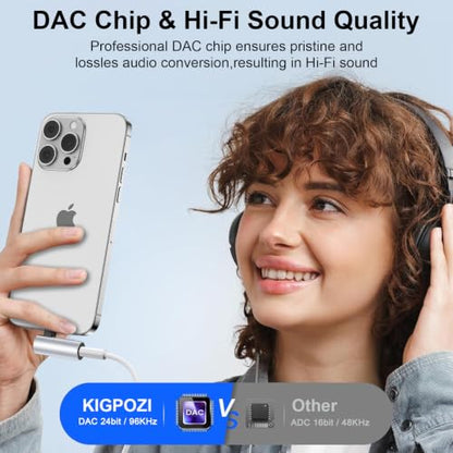 2Pack [Apple MFi Certified] Lightning to 3.5 mm iPhone Headphone Adapter Compatible for iPhone 14 13 12 11 Pro XR XS Max X 8 7 6,Aux to Lightning Cable Headphones Jack Adapter Audio Dongle Right Angle - color: Silver