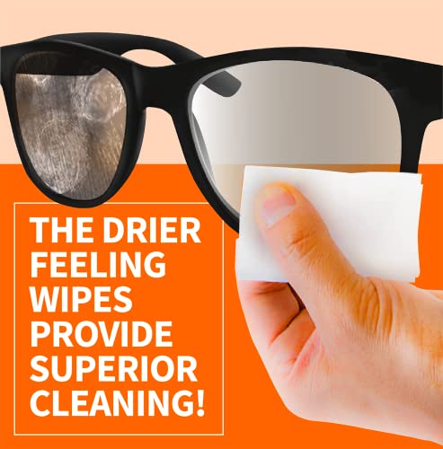 ClearWipe Microfiber Pre-Moistened Lens Wipes, Individual Packets, 40 Count | Pre-moistened soft wipes provide superior streak-free cleaning. Quick drying. Removes dust & grease. Residue & lint free.