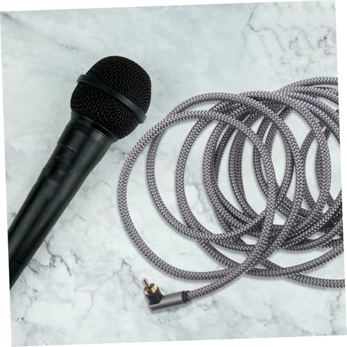 Operitacx 5m Digital Audio Cable HiFi Cable with Dual Right Angle Connectors for Subwoofers and Tv Accessories Durable and Easy to Use for Optimal Audio Setup