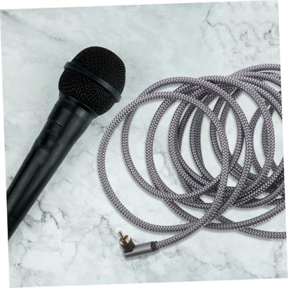 Operitacx 5m Digital Audio Cable HiFi Cable with Dual Right Angle Connectors for Subwoofers and Tv Accessories Durable and Easy to Use for Optimal Audio Setup